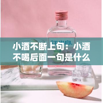 小酒不斷上句:小酒不喝后面一句是什么