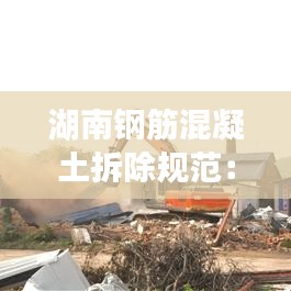 湖南鋼筋混凝土拆除規(guī)范:鋼筋混凝土結構廠房拆除