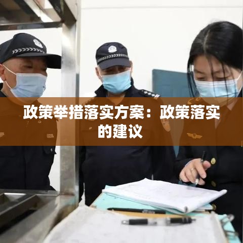 政策舉措落實方案:政策落實的建議