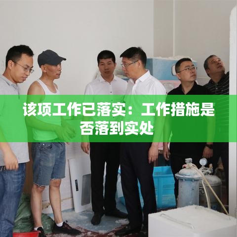 該項工作已落實:工作措施是否落到實處