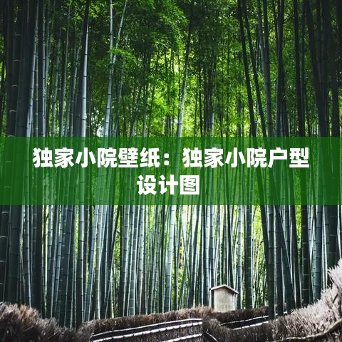 獨家小院壁紙:獨家小院戶型設計圖