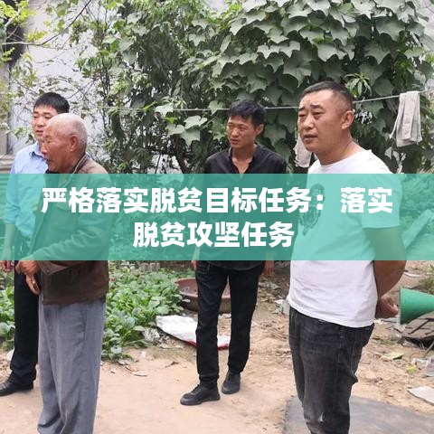 嚴格落實脫貧目標任務:落實脫貧攻堅任務