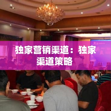 獨家營銷渠道:獨家渠道策略