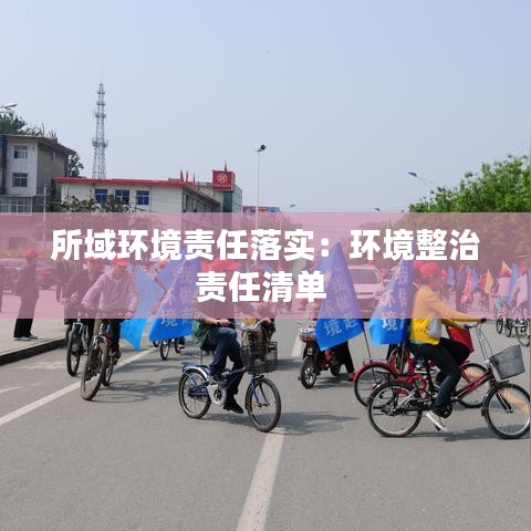 所域環境責任落實:環境整治責任清單