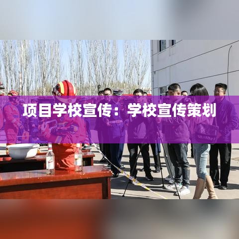項目學校宣傳：學校宣傳策劃 