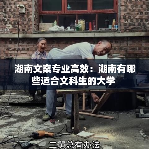 湖南文案專業(yè)高效:湖南有哪些適合文科生的大學(xué)