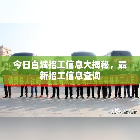 今日白城招工信息大揭秘,最新招工信息查詢