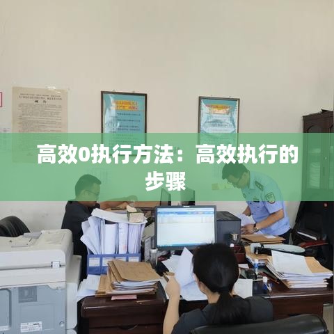 高效0執(zhí)行方法:高效執(zhí)行的步驟