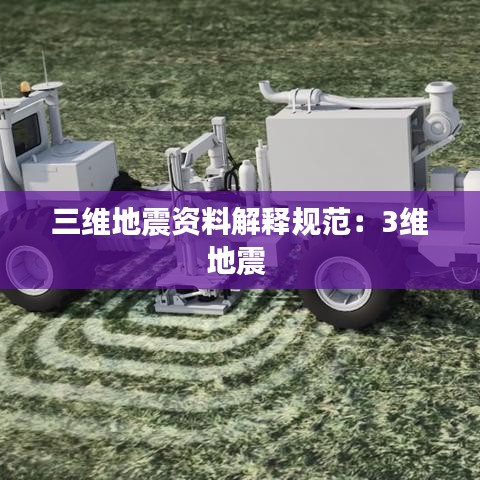 三維地震資料解釋規范:3維地震