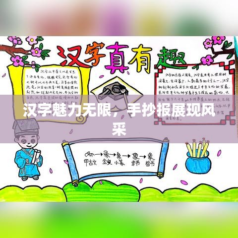 漢字魅力無限,手抄報展現風采