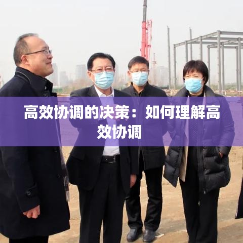 高效協(xié)調(diào)的決策:如何理解高效協(xié)調(diào)