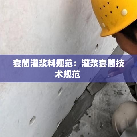 套筒灌漿料規(guī)范：灌漿套筒技術(shù)規(guī)范 