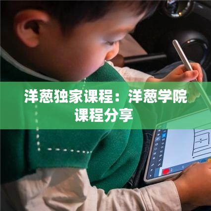 洋蔥獨(dú)家課程:洋蔥學(xué)院課程分享