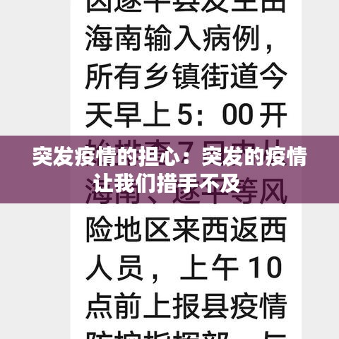 突發疫情的擔心:突發的疫情讓我們措手不及