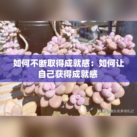 如何不斷取得成就感:如何讓自己獲得成就感