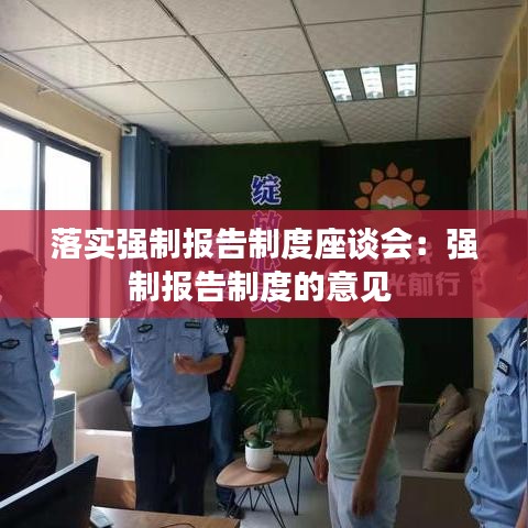 落實強制報告制度座談會:強制報告制度的意見