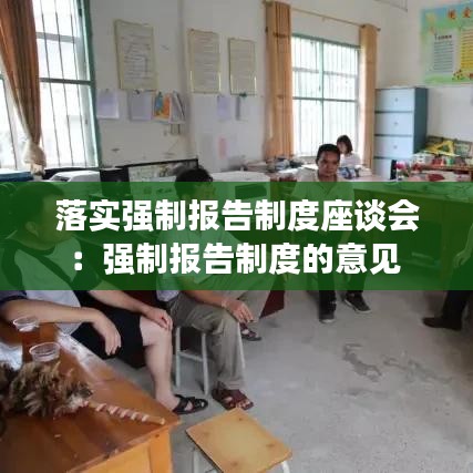 落實強制報告制度座談會:強制報告制度的意見