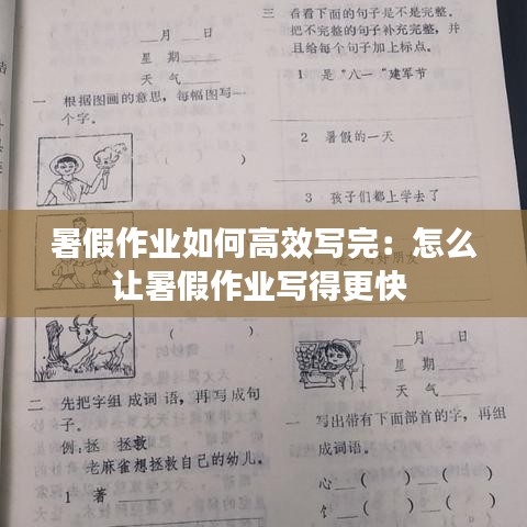 暑假作業(yè)如何高效寫(xiě)完:怎么讓暑假作業(yè)寫(xiě)得更快