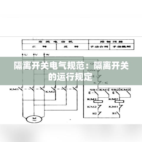 隔離開關電氣規范：隔離開關的運行規定 