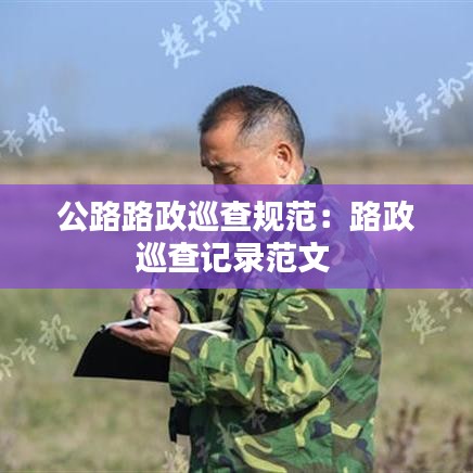 公路路政巡查規(guī)范:路政巡查記錄范文