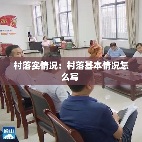 村落實情況:村落基本情況怎么寫