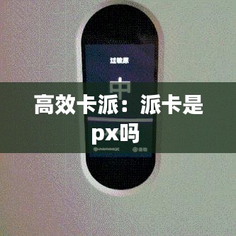 高效卡派:派卡是px嗎