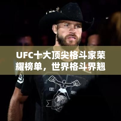 UFC十大頂尖格斗家榮耀榜單,世界格斗界翹楚排名前十!