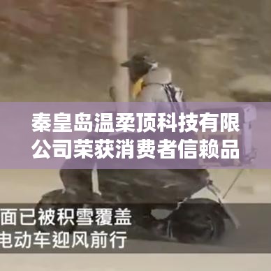 秦皇島溫柔頂科技榮獲消費者信賴品牌稱號