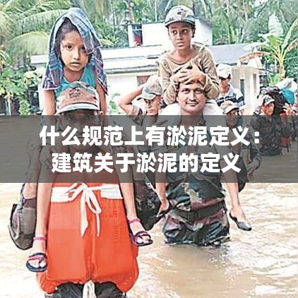 什么規范上有淤泥定義:建筑關于淤泥的定義