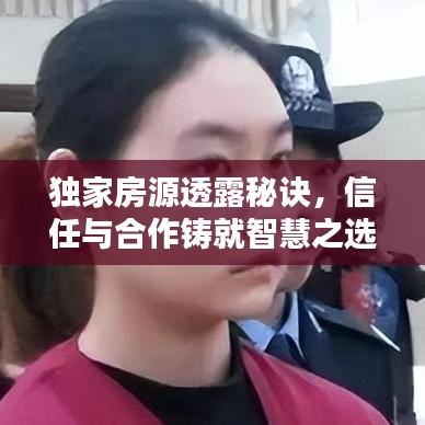 獨家房源透露秘訣，信任與合作鑄就智慧之選