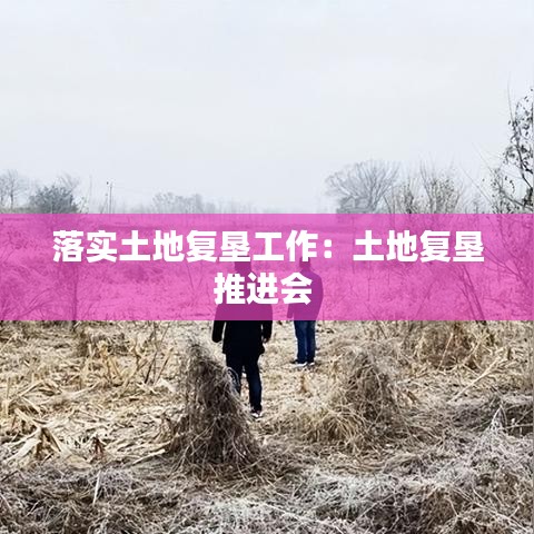 落實土地復墾工作:土地復墾推進會