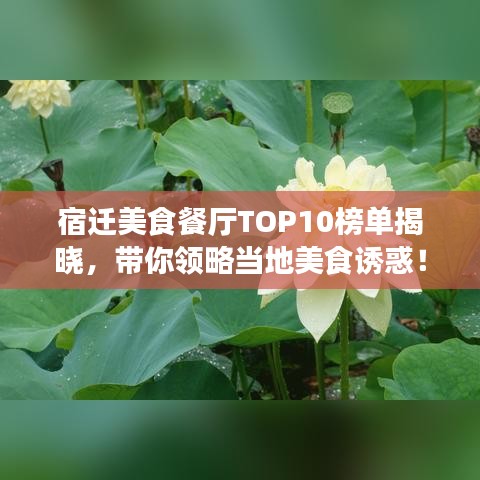 宿遷美食餐廳TOP10榜單揭曉,帶你領(lǐng)略當(dāng)?shù)孛朗痴T惑!