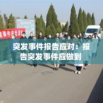 突發事件報告應對:報告突發事件應做到