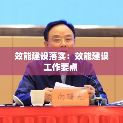 效能建設落實:效能建設工作要點