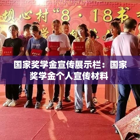 國家獎學金宣傳展示欄:國家獎學金個人宣傳材料