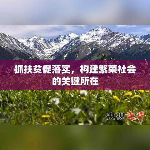 抓扶貧促落實,構建繁榮社會的關鍵所在