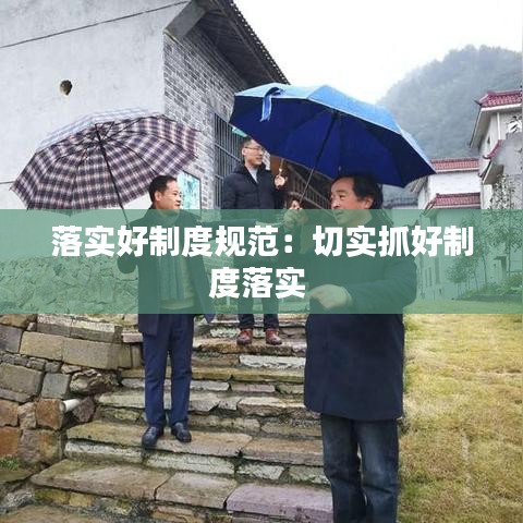 落實(shí)好制度規(guī)范:切實(shí)抓好制度落實(shí)