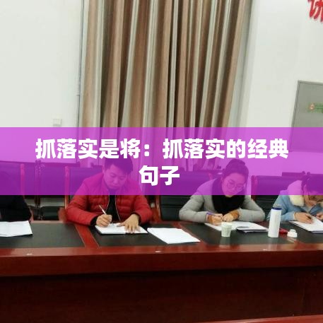 抓落實是將:抓落實的經典句子