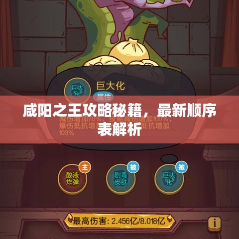 咸陽之王攻略秘籍,最新順序表解析