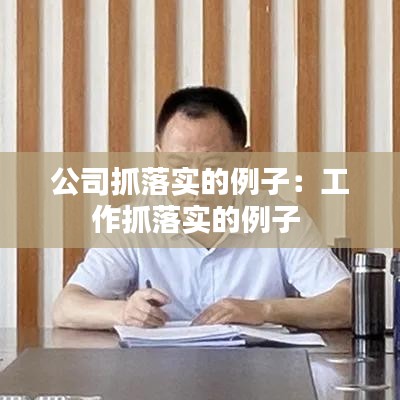 公司抓落實的例子:工作抓落實的例子