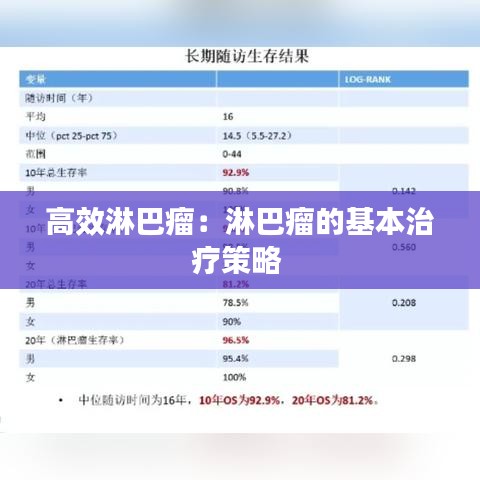 高效淋巴瘤：淋巴瘤的基本治療策略 