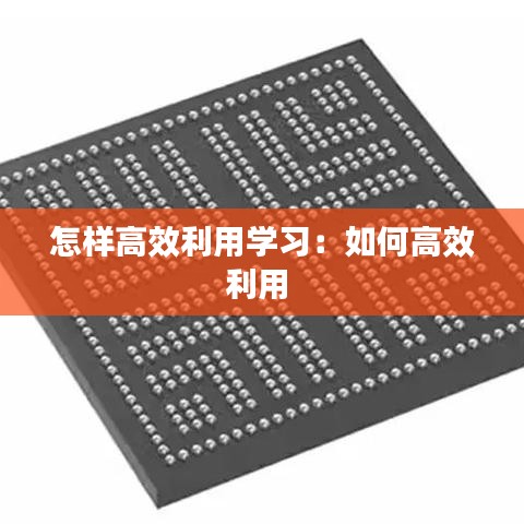 怎樣高效利用學(xué)習(xí):如何高效利用