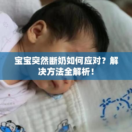 寶寶突然斷奶如何應對?解決方法全解析!