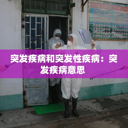 突發疾病和突發性疾病:突發疾病意思