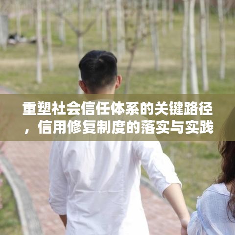 重塑社會信任體系的關鍵路徑,信用修復制度的落實與實踐