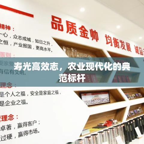 壽光高效志,農業現代化的典范標桿