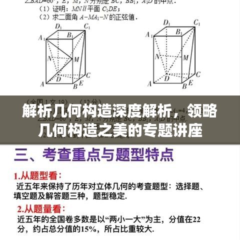 解析幾何構造深度解析,領略幾何構造之美的專題講座