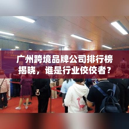 廣州跨境品牌公司排行榜揭曉,誰是行業(yè)佼佼者?