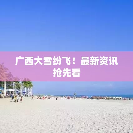 廣西大雪紛飛!最新資訊搶先看