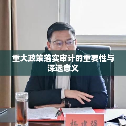 重大政策落實審計的重要性與深遠意義